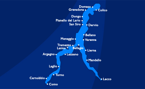 Lake Como Villas Map